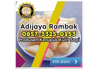 RENYAH! WA 0857-3325-0153 Supplier Jual Kerupuk Rambak Mentah kirim ke Surakarta Tarakan