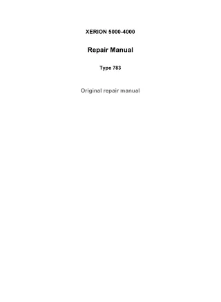 CLAAS XERION 5000-4000 (Type 783) Tractor Service Repair Manual (Serial number 78300011 And Up)