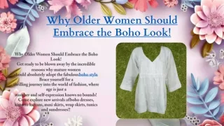 Why Older Women Should Embrace the Boho Look!