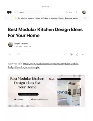 Best Modular Kitchen Design Ideas For Your Home _ by Regalo Kitchens _ Jan, 2024 _ Medium