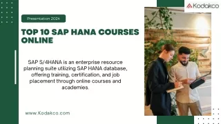 Top 10 SAP HANA courses Online