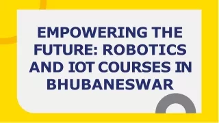 Propel Your Future with Bhubaneswar’s Top Robotics & IoT Courses.