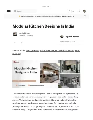 Modular Kitchen Designs In India