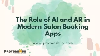 Role of AI and AR in Salon Booking Apps | Protonshub Technologies