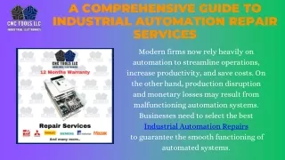 The Best Industrial Automation Repairs Service: A Comprehensive Guide