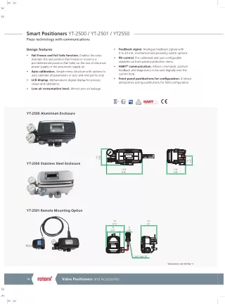 YT-2501 Smart Positioner | Valve Actuators India