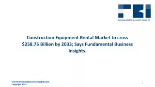 Construction Equipment Rental Market 2024-2033