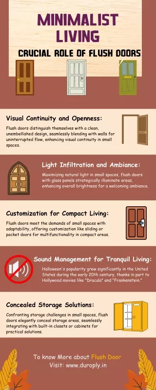 Minimalist Living: Crucial Role of Flush Doors