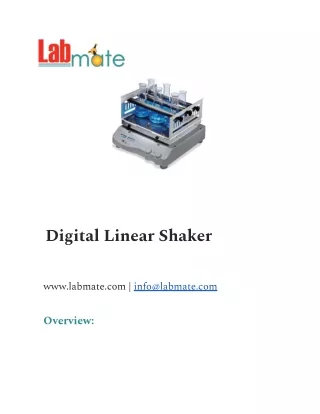 Digital Linear Shaker