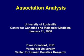 Association Analysis