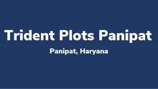 Trident Plots Panipat - Download Brochure