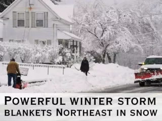 Powerful winter storm blankets Northeast in snow