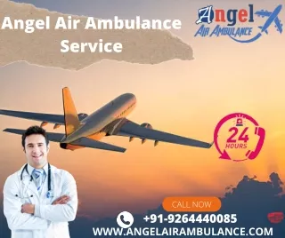 Angel Air Ambulance Service in Srinagar And Vellore