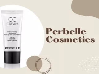 Reduce and reverse the signs of aging with Perbelle CC Cream