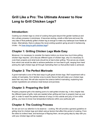 Grill Like a Pro_ The Ultimate Answer to How Long to Grill Chicken Legs - Google Docs