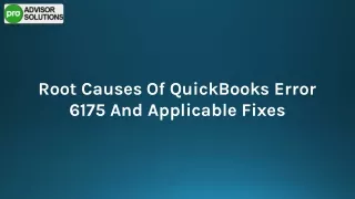 Step-By-Step Fix For QuickBooks Error 6175