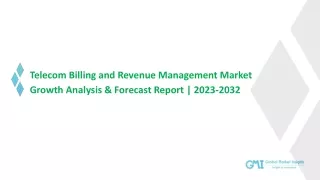 Telecom Billing and Revenue Management Market Growth Analysis & Forecast Report