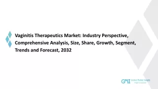Vaginitis Therapeutics Market, Share, Growth, Trends and Forecast to 2032