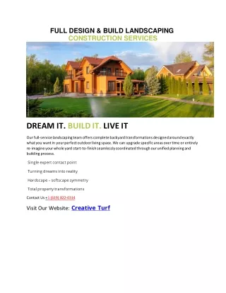 FULL DESIGN & BUILD LANDSCAPING