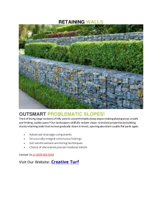 RETAINING WALLS