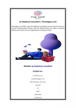 Ip Telephony Consultant  Thevoipguru.com