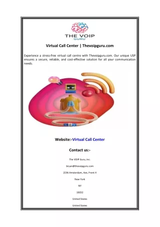 Virtual Call Center  Thevoipguru.com