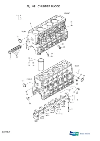 DAEWOO DOOSAN DX225LC (DIEU EXP) CRAWLER EXCAVATOR Parts Catalogue Manual