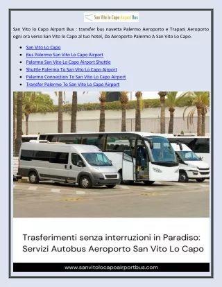 San Vito Lo Capo Shuttle
