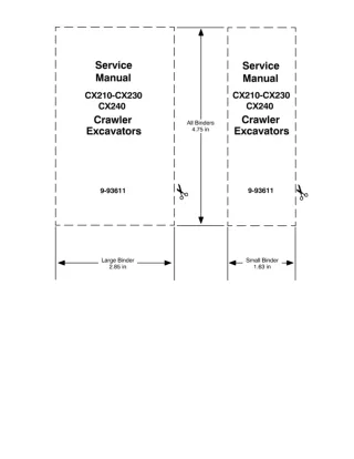 CASE CX240 Crawler Excavator Service Repair Manual