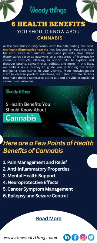 6 Health Benefits You Should Know About Cannabis