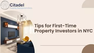 Tips for First-Time Property Investors in NYC