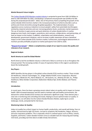 Carbon Dioxide (CO2) Monitors Market