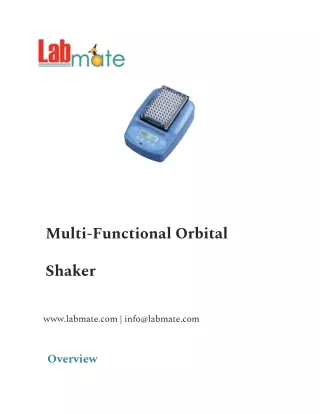 Multi-Functional Orbital Shaker