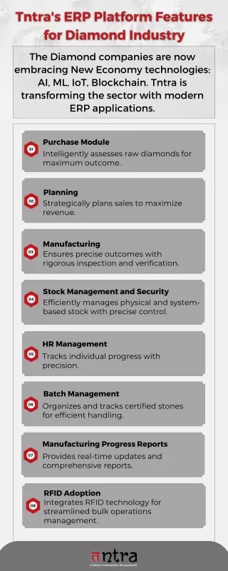 Tntra’s Integrated ERP Solution for a Leading Diamond Company