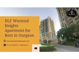 DLF Westend Heights Apartment | Rent DLF Westend Heights Apartment in Gurgaon