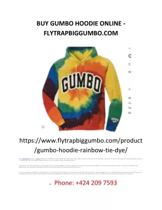 BUY GUMBO HOODIE ONLINE - FLYTRAPBIGGUMBO.COM