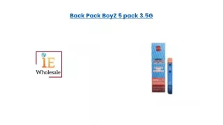 Back Pack BoyZ 5 pack 3.5G