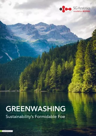 Greenwashing - Sustainability's Formidable Foe