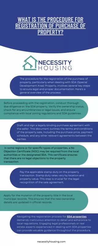 What is the procedure for registration of purchase of property