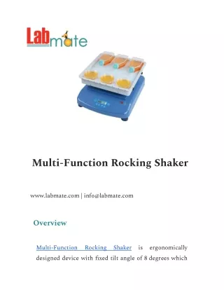 Multi-Function Rocking Shake