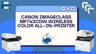 Canon imageCLASS MF743Cdw Wireless Color All-In-Printer