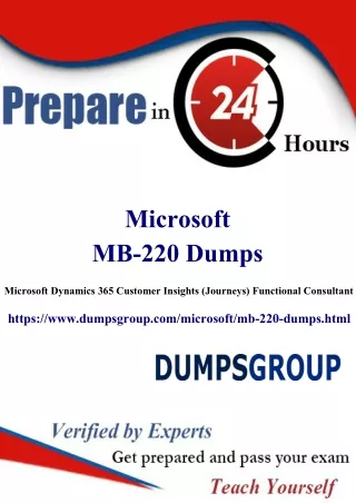 Save Big on Success: Exclusive 20% Discount on MB-220 Dumps PDF at DumpsGroup