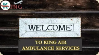 Hassles Free King Air Ambulance Service in Bhubaneswar