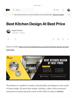 Best Kitchen Design At Best Price