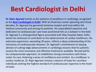 Best Cardiologist in Delhi