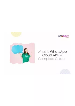 What is WhatsApp Cloud API A Complete Guide NeoDove