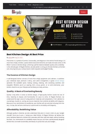 Best Kitchen Design At Best Price