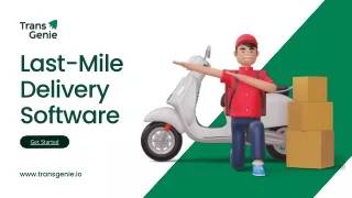 Transgenie: Pioneering a Last Mile Delivery Revolution