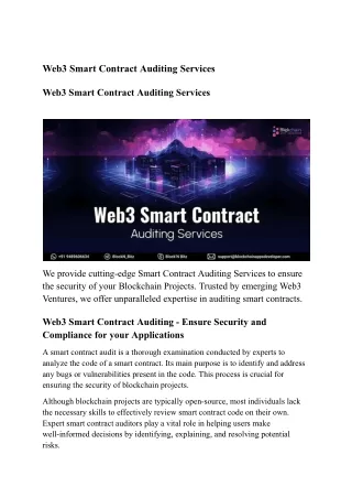 smart-contract-auditing-services