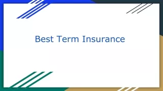 Term Insurance- Buy Best Term Insurance Plan and Policy Online in 2024